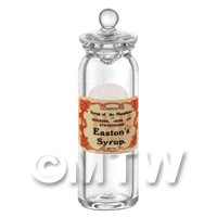 Miniature Compound Syrup of Phosphates Glass Apothecary Jar 