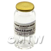 1/12th scale - [OTH]Miniature Cocaine Hyrochlorate Glass Apothecary Bulk Jar