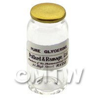 Miniature Pure Glycerine Glass Apothecary Bulk Jar 
