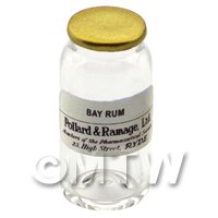 Miniature Bay Rum Glass Apothecary Bulk Jar 