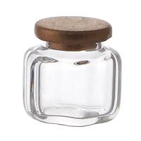 Dolls House Miniature Small Wide Hexagonal Glass Jar 