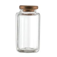 Dolls House Miniature Large Slim Hexagonal Glass Jar 