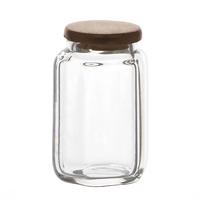 Dolls House Miniature Large Wide Hexagonal Glass Jar 