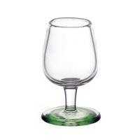 Dolls House Miniature Handmade Green Based Wine Glass 