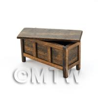 Dolls House Miniature Small Tudor Coffer Chest