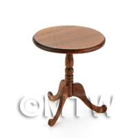 1/12th scale - [OOS]Dolls House Miniature Mahogany Round Table