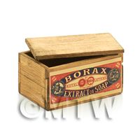 Dolls House Borax Extract of Soap Branded Crate with Lid