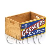 Dolls House Gossages Dry Soap Branded Wooden Crate