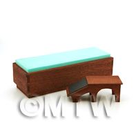 Handmade Miniature Shop Bench Seat and Foot Stool