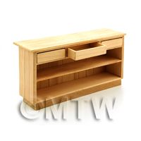 Dolls House Miniature Handmade Wooden Shop Counter