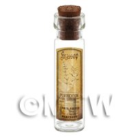 Dolls House Apothecary Hyssop Herb Long Sepia Label And Bottle