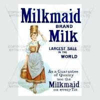 Dolls House Miniature Milk Maid Milk Shop Sign Circa 1900
