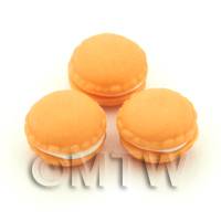 1/12th scale - Handmade Orange Macaroon For Jewellery And Charms
