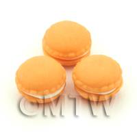 Handmade Orange Macaroon For Jewellery And Charms