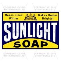 Dolls House Miniature Sunlight Soap Shop Sign Circa 1898