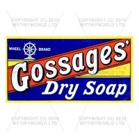 Dolls House Miniature Gossages Soap Shop Sign Circa 1900