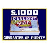 Dolls House Miniature Sunlight Soap Shop Sign Circa 1920