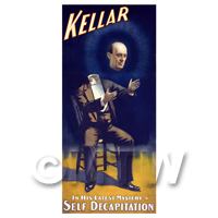 Dolls House Miniature Kellar Magic Poster - His Latest Mystery