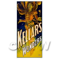 Dolls House Miniature Kellar Magic Poster - Kellars Wonders