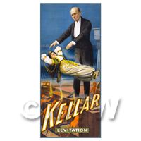 Dolls House Miniature Kellar Magic Poster - Levitation