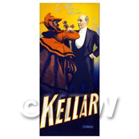 Dolls House Miniature Kellar Magic Poster - Toasting The Devil