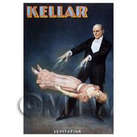 Dolls House Miniature Kellar Magic Poster - Lady Levitation