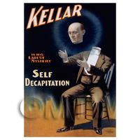 Dolls House Miniature Kellar Magic Poster - Short Latest Mystery