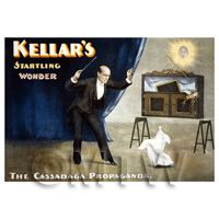 Dolls House Miniature Kellar Magic Poster - Startling Wonder