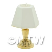 Dolls House Miniature Table Lamp With White Lampshade