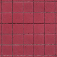 Handmade Red Kitchen Large Tile Dolls House Cladding