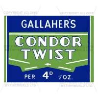 Dolls House Miniature Condor Twist Cigarette Shop Sign Circa 1930