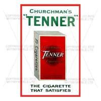 Dolls House Miniature Churchmans Tenner Cigarette Shop Sign Circa 1930