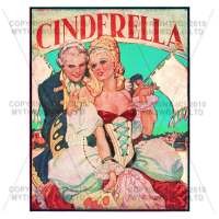 Dolls House Miniature 1930s Cinderella Theatrical Poster