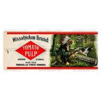 Dolls House Miniature Wassahickon Tomato Pulp Label (1920s)