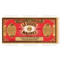 Dolls House Miniature Le Soleil Princess Beans Label (1890s)