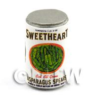 Dolls House Miniature Sweetheart Brand Asparagus Spears Can (1930s)