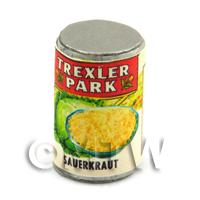 Dolls House Miniature Trexler Park Brand Sauerkraut Can (1940s)