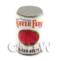 Dolls House Miniature Clover Farm Sliced Beets Can (1920s)