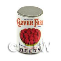 Dolls House Miniature Clover Farm Small Whole Beets Can (1920s)