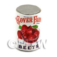 Dolls House Miniature Clover Farm Whole Beets Can (1920s)