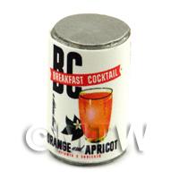 Dolls House Miniature BC Brand Orange And Apricot Can (1930s)