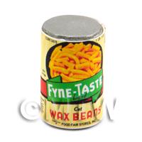 Dolls House Miniature Fyne Taste Wax Beans Can (1920s)