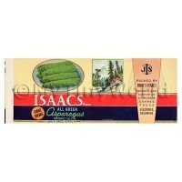 Dolls House Miniature Isaacs Asparagus Label (1930s)