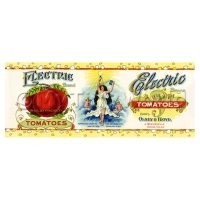 Dolls House Miniature Electric Brand Tomatoes Label (1900s)