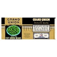 Dolls House Miniature Grand Union Cut Green Beans Label (1930s)