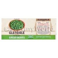 Dolls House Miniature Glendale Green Beans Label (1920s)