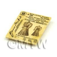 1/12th scale - Dolls House Miniature Victorian Dress Pattern Packet (VDP010)