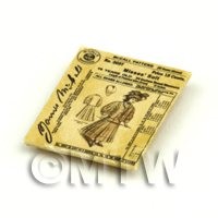 Dolls House Miniature Victorian Dress Pattern Packet (VDP012)