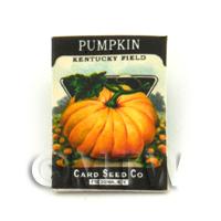 Dolls House Miniature Garden Kentucky Pumpkin Seed Packet