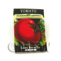 Dolls House Miniature Garden Grosso Tomato Seed Packet